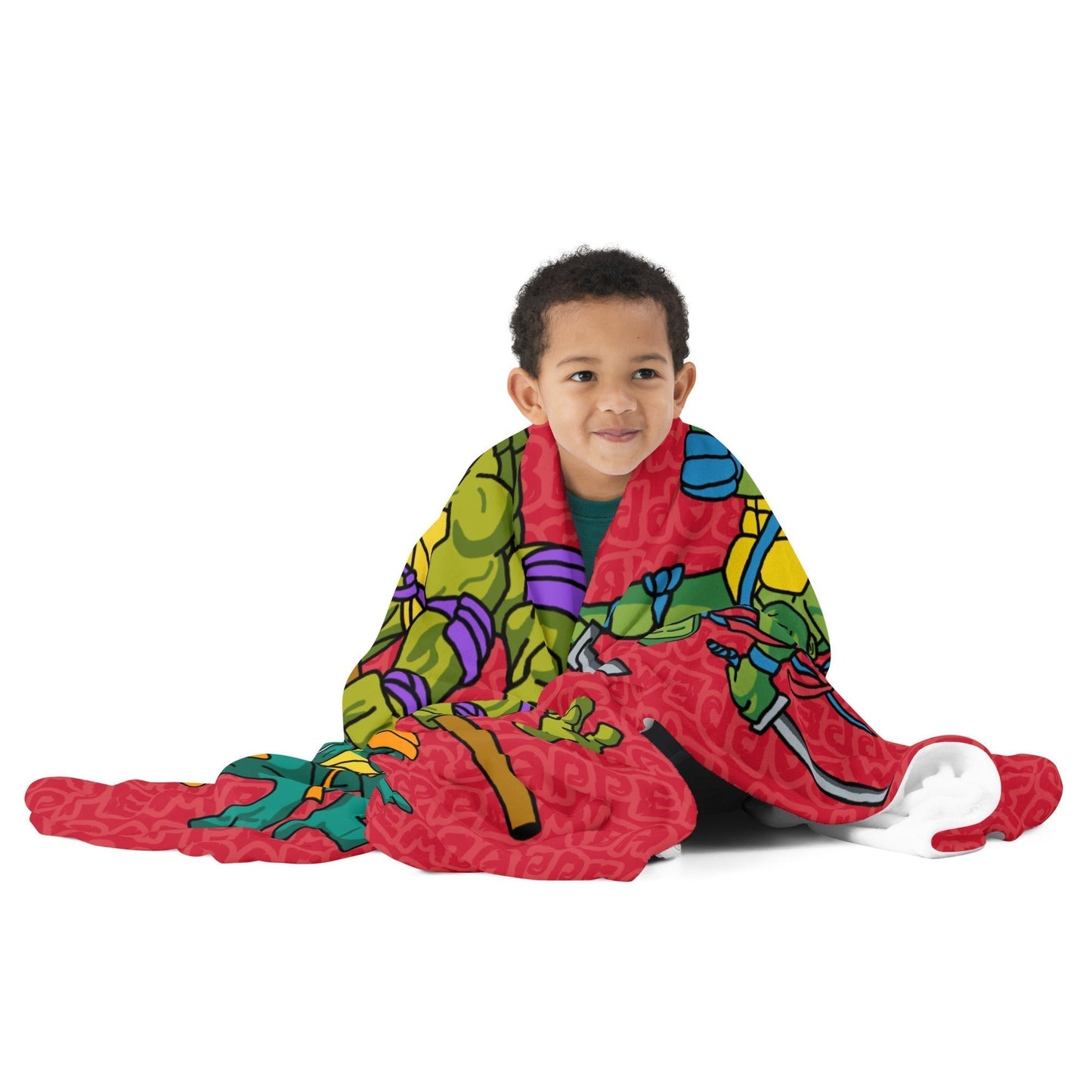 Kylian Mbappe Ninja Turtles funny football/ soccer meme Throw Blanket red Default Title Blankets Football Kylian Mbappe Ninja Turtles PSG Real Madrid Next Cult Brand