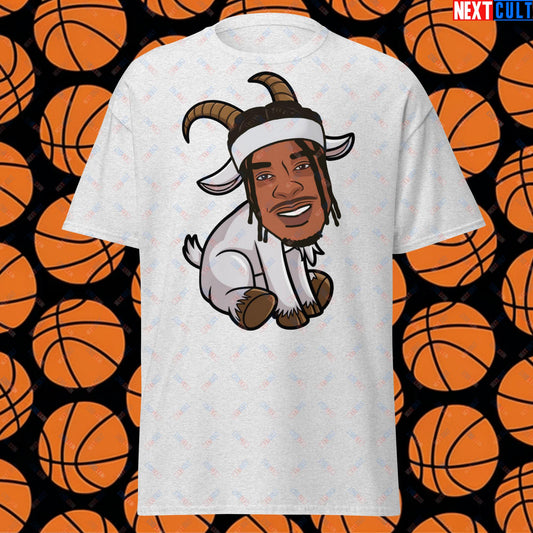Shai Gilgeous-Alexander G.O.A.T. T-Shirt - Funny Basketball Meme Casual Top - Greatest of All Time Tee for Basketball Fans - Perfect Gift for Shai Gilgeous-Alexander Fans Unisex tee Ash T-shirts Basketball G.O.A.T. NBA Oklahoma City Thunder Shai Gilgeous-Alexander Next Cult Brand