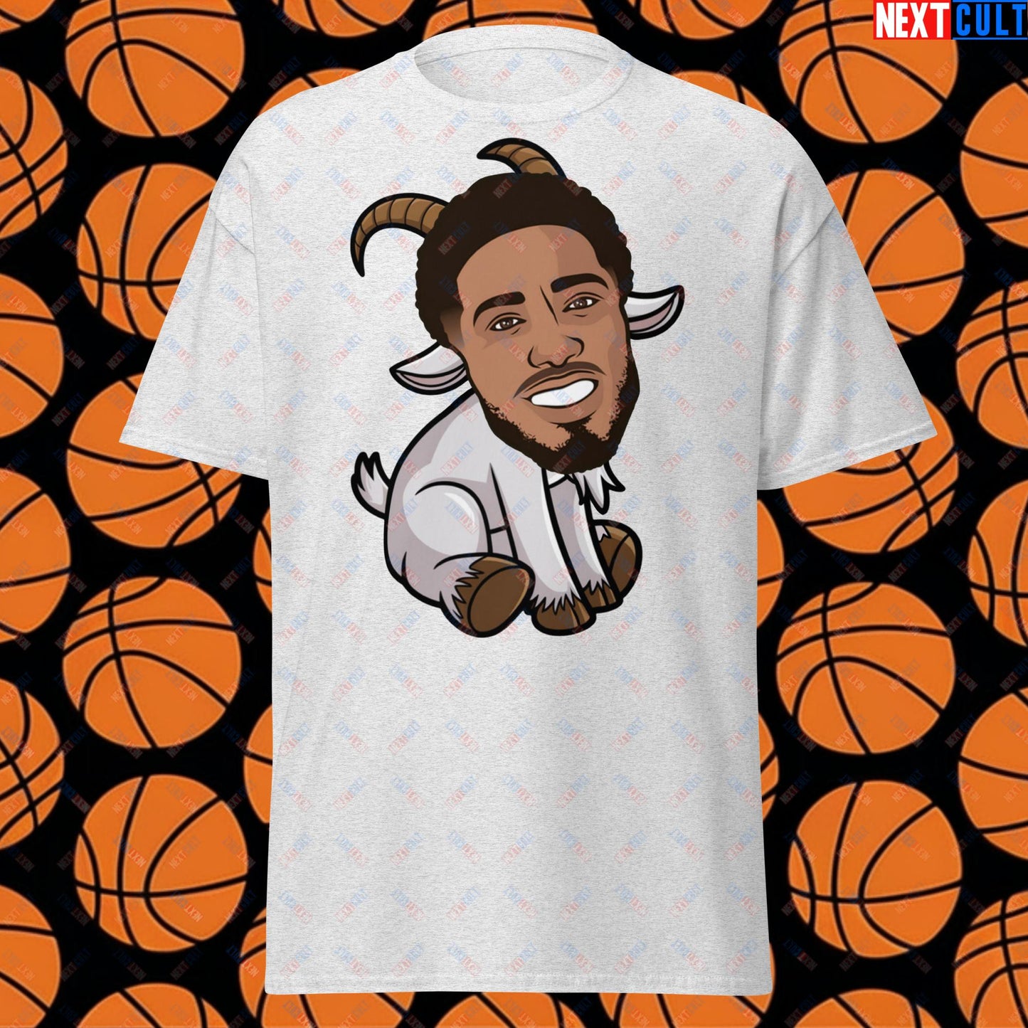 Tyrese Haliburton G.O.A.T. T-Shirt - Funny Basketball Meme Tee - Indiana Pacers GOAT Casual Top - Perfect Gift for Basketball Fans Ash T-shirts Basketball G.O.A.T. Indiana Pacers NBA Tyrese Haliburton Next Cult Brand