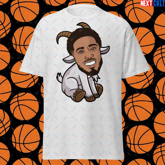 Tyrese Haliburton G.O.A.T. T-Shirt - Funny Basketball Meme Tee - Indiana Pacers GOAT Casual Top - Perfect Gift for Basketball Fans Ash T-shirts Basketball G.O.A.T. Indiana Pacers NBA Tyrese Haliburton Next Cult Brand