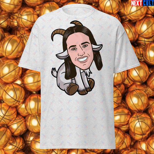 Caitlin Clark G.O.A.T. T-Shirt - Greatest of All Time Basketball Tee - Indiana Fever & WNBA Fan Top - Funny Women's Basketball Meme Casual Shirt Ash T-shirts Basketball Caitlin Clark G.O.A.T. Indiana Fever WNBA Next Cult Brand