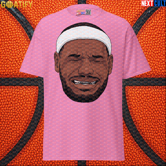 Crying LeBron Meme T-Shirt – Funny NBA Basketball Graphic Tee Gift for Sports Fans Azalea T-shirts Next Cult Brand