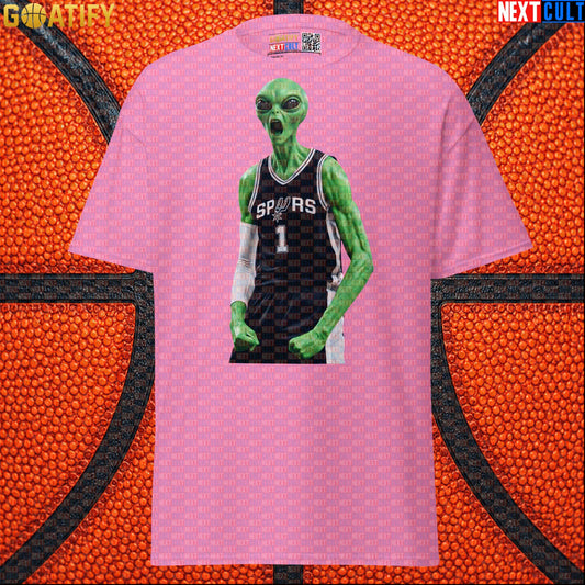 Basketball T-Shirt Alien Wemby Screaming Graphic for Victor Wembanyama and Spurs Fans Azalea Next Cult Brand
