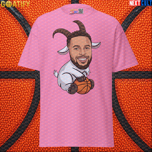 Stephen Curry T-Shirt GOAT Basketball Graphic Tee for Warriors Fans, Funny NBA Sports Gift Azalea T-shirts Next Cult Brand