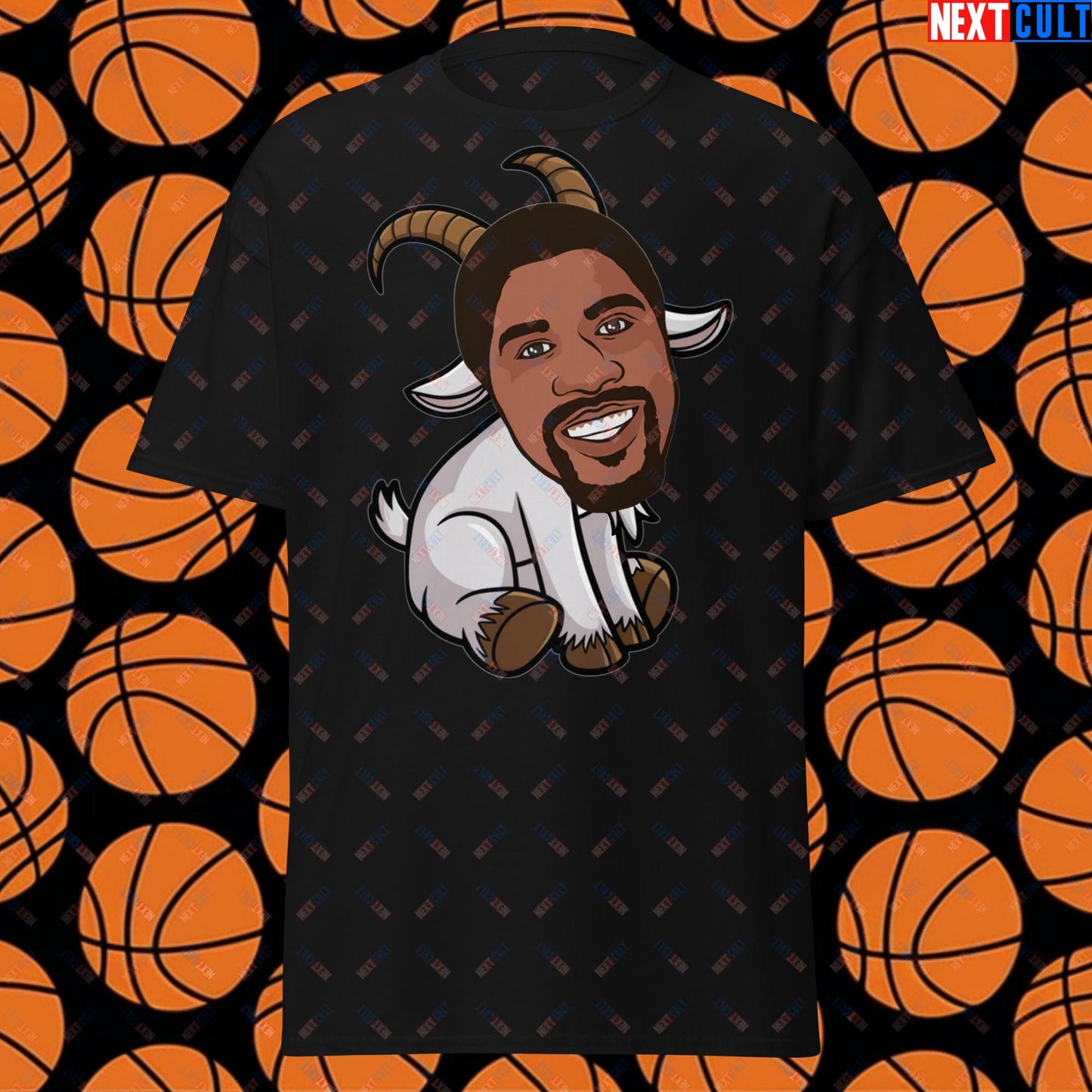 Magic Johnson G.O.A.T. T-Shirt - Funny Basketball Meme Casual Top - Greatest of All Time Tee for Basketball Fans - Perfect Gift for Magic Johnson Fans Unisex tee Black T-shirts Basketball G.O.A.T. Los Angeles Lakers Magic Johnson NBA Next Cult Brand