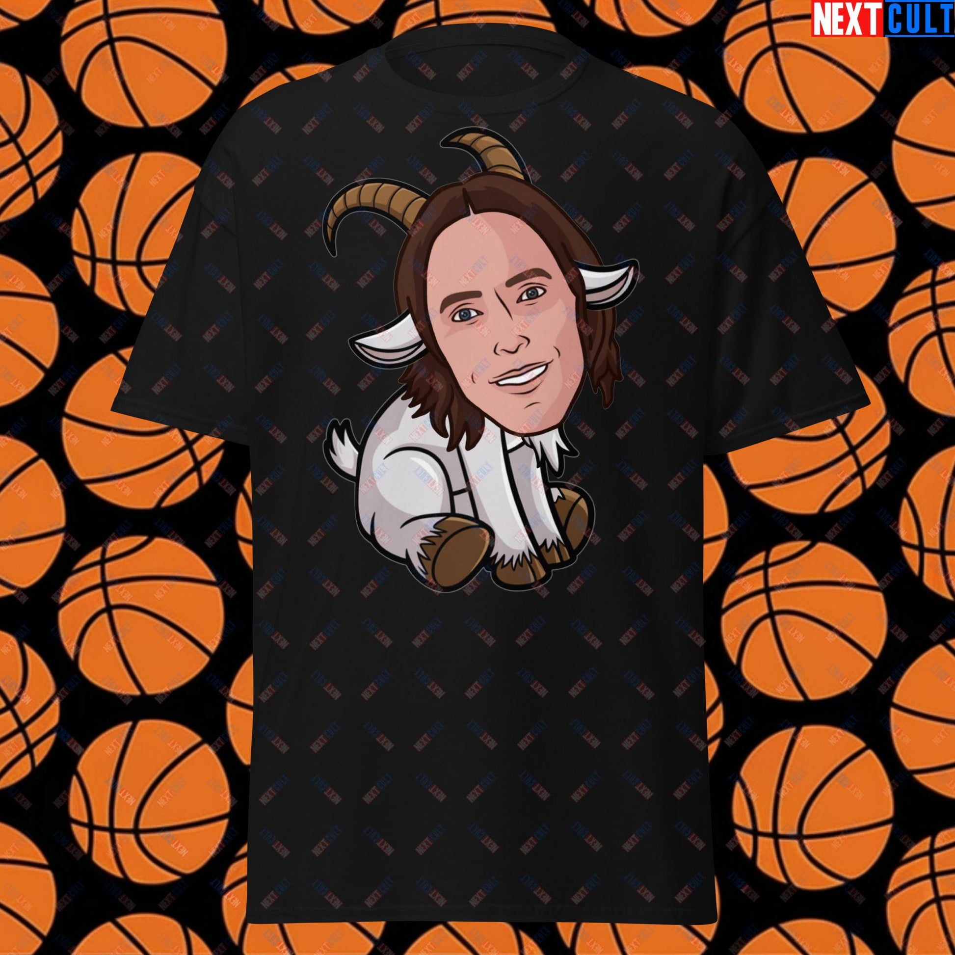 Steve Nash G.O.A.T. T-Shirt - Funny Basketball Meme Casual Top - Greatest of All Time Tee for Basketball Fans - Perfect Gift for Steve Nash Fans Unisex tee Black T-shirts Basketball Dallas Mavericks G.O.A.T. NBA Phoenix Suns Steve Nash Next Cult Brand