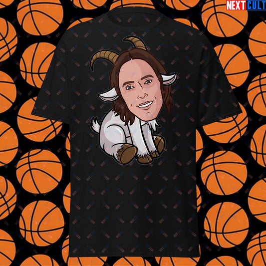 Steve Nash G.O.A.T. T-Shirt - Funny Basketball Meme Casual Top - Greatest of All Time Tee for Basketball Fans - Perfect Gift for Steve Nash Fans Unisex tee Black T-shirts Basketball Dallas Mavericks G.O.A.T. NBA Phoenix Suns Steve Nash Next Cult Brand