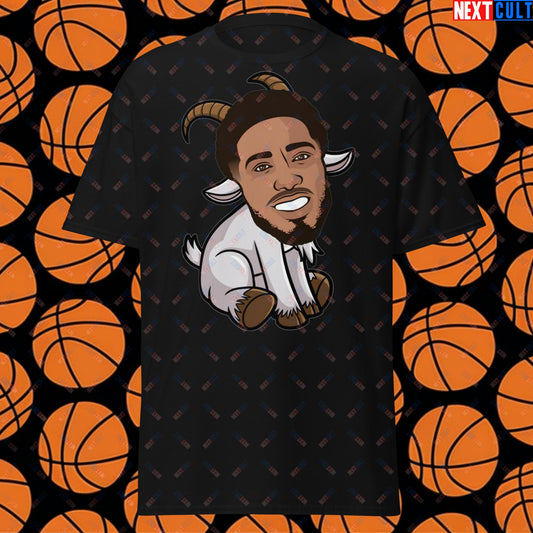Tyrese Haliburton G.O.A.T. T-Shirt - Funny Basketball Meme Tee - Indiana Pacers GOAT Casual Top - Perfect Gift for Basketball Fans Black T-shirts Basketball G.O.A.T. Indiana Pacers NBA Tyrese Haliburton Next Cult Brand