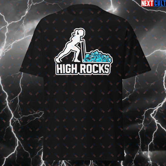 Hyrox High Rocks Funny Gym T-Shirt – Functional Training Tee for Female Lifters – Cross Training Workout Top for Gym Bros & Gains T-shirts Fitness Functional Fitness Gym Hyrox Pump Cover Workout Next Cult Brand