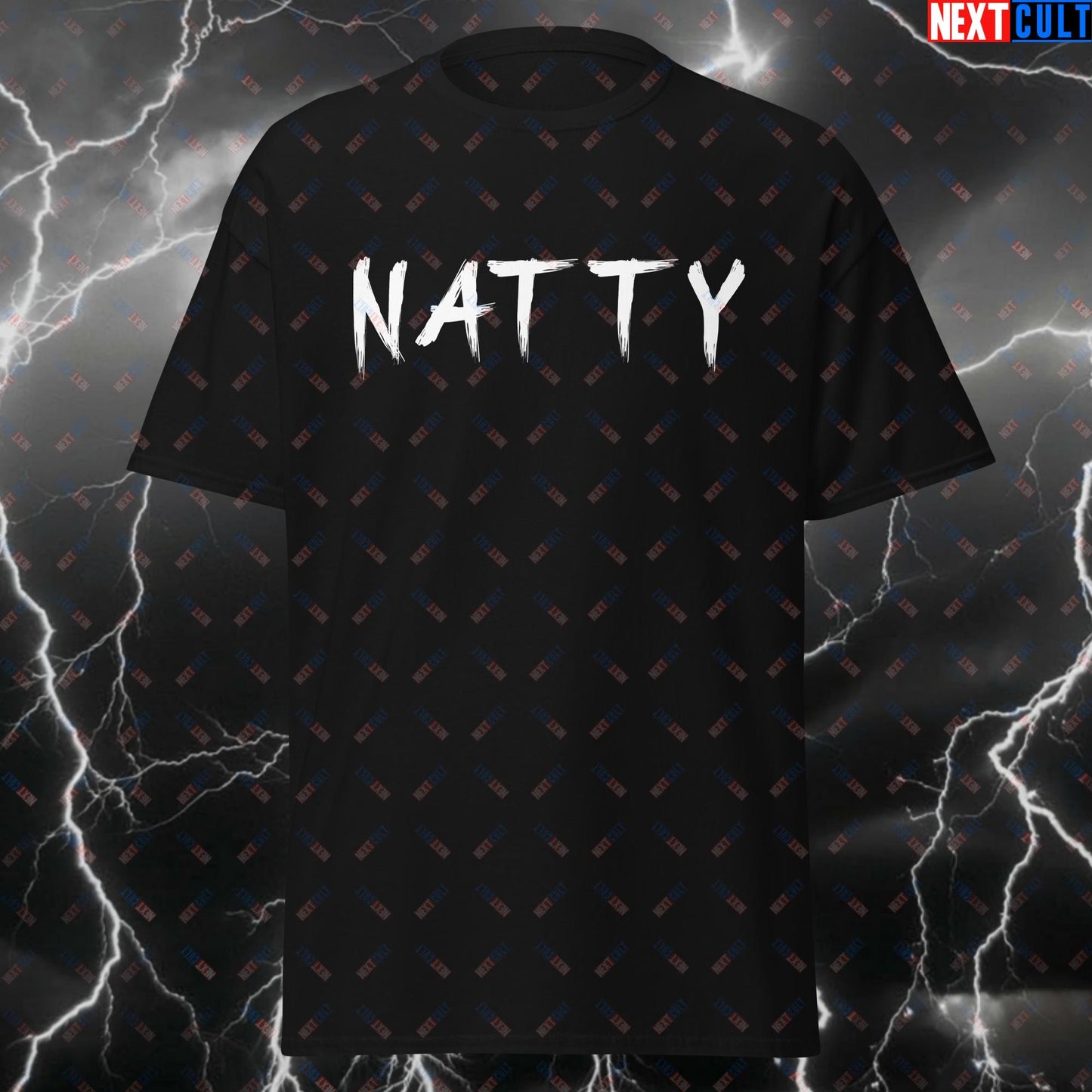 Natty Gym Bro Funny T-Shirt - Natural Weightlifting Fitness Meme Tee for Lifters, Workout Gains Top T-shirts Bodybuilding Fitness Gym Natty Pump Cover Workout Next Cult Brand