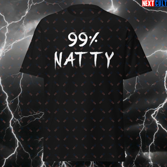 99% Natty Gym Meme T-Shirt - Funny Workout Tee for Lifters, Bodybuilding & Fitness Gains - Soft Cotton Tshirt for Gym Bros T-shirts Bodybuilding Fitness Gym Natty Pump Cover Steroids Workout Next Cult Brand