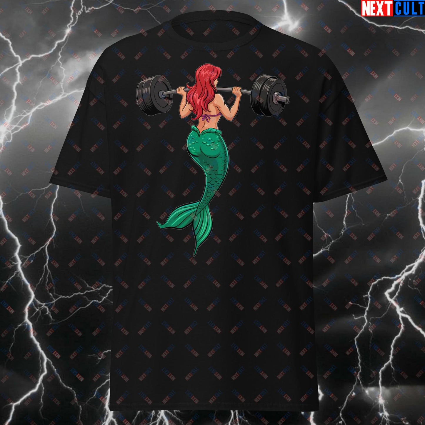 Funny Gym Motivation T-Shirt - Mermaid Leg Day Meme Tee for Strong Women, Lifters & Fitness Lovers - Pump Cover Workout Top T-shirts Bodybuilding Films Fitness Gym Leg Day Powerlifting Pump Cover Workout Next Cult Brand