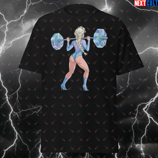 Let It Grow Gym Girl T-Shirt - Funny Workout Tee for Squats & Leg Day | Bootybuilder Pump Cover Meme Top for Fitness & Gains T-shirts Bodybuilding Films Fitness Frozen Gym Leg Day Powerlifting Pump Cover Workout Next Cult Brand