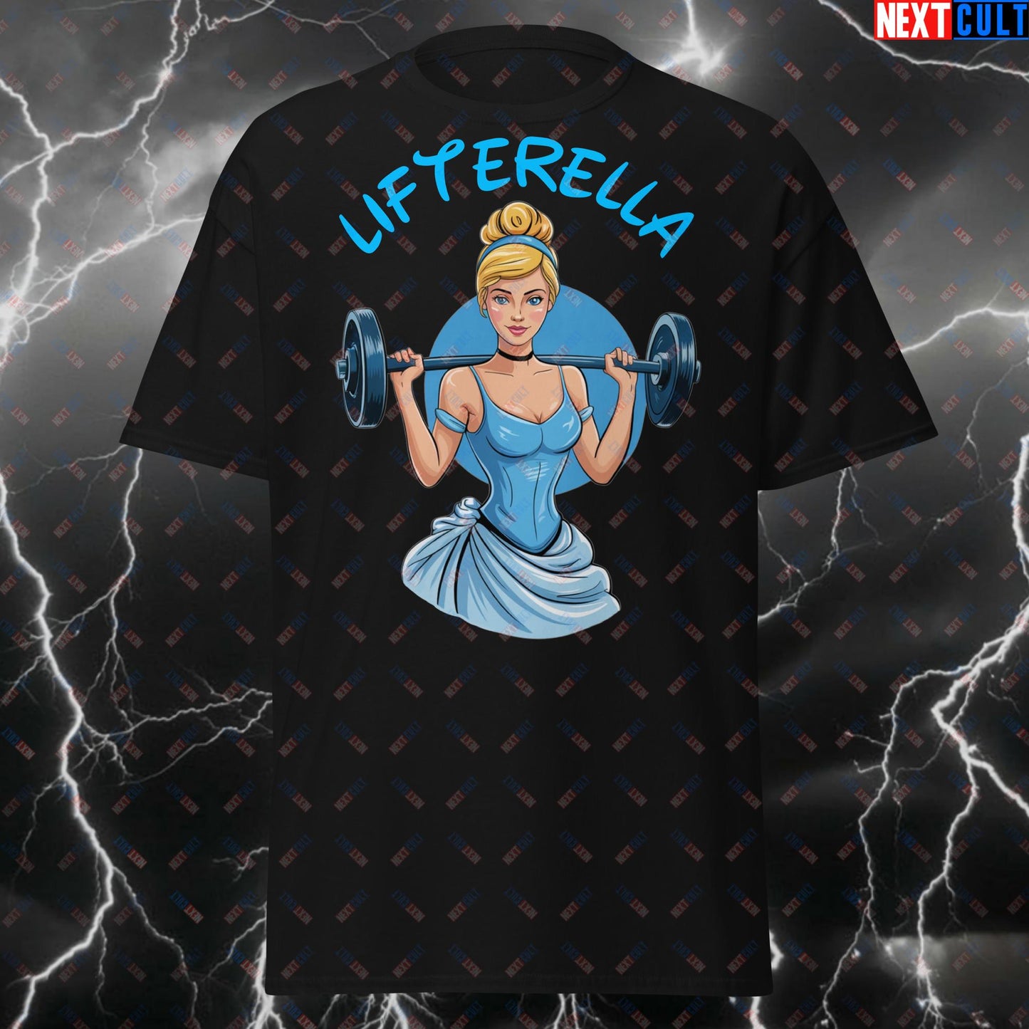 Lifterella Funny Gym Princess T-Shirt - Pump Cover Tee for Workout, Powerlifting & Bodybuilding Meme Tshirt for Gains T-shirts Bodybuilding Films Fitness Gym Pump Cover Workout Next Cult Brand