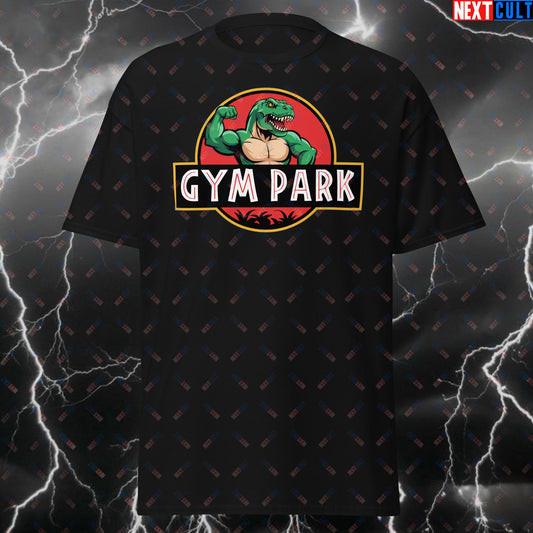 Funny Gym Dinosaur T-Shirt - Lifters & Powerlifting Meme Tee - Gym Park Workout Pump Cover Top for Bodybuilding & Fitness T-shirts Bodybuilding Films Fitness Gym Pump Cover Workout Next Cult Brand