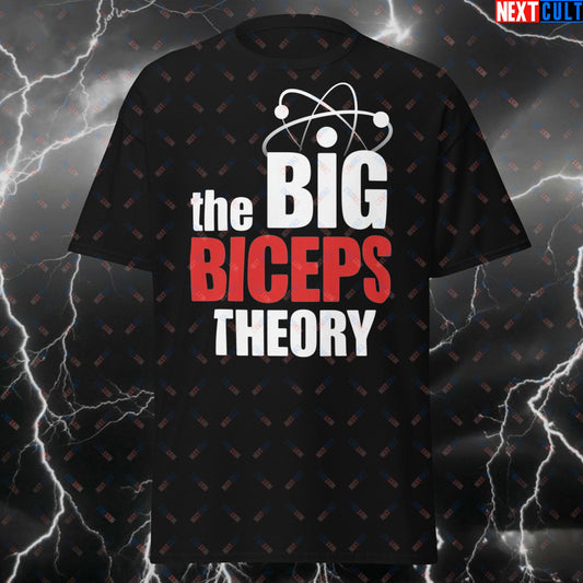 Big Biceps Theory Funny Gym T-Shirt – Huge Arms Muscle Tee for Lifters, Bodybuilding Meme Pump Cover Workout Top for Fitness T-shirts Bodybuilding Fitness Gym Pump Cover TV Workout Next Cult Brand