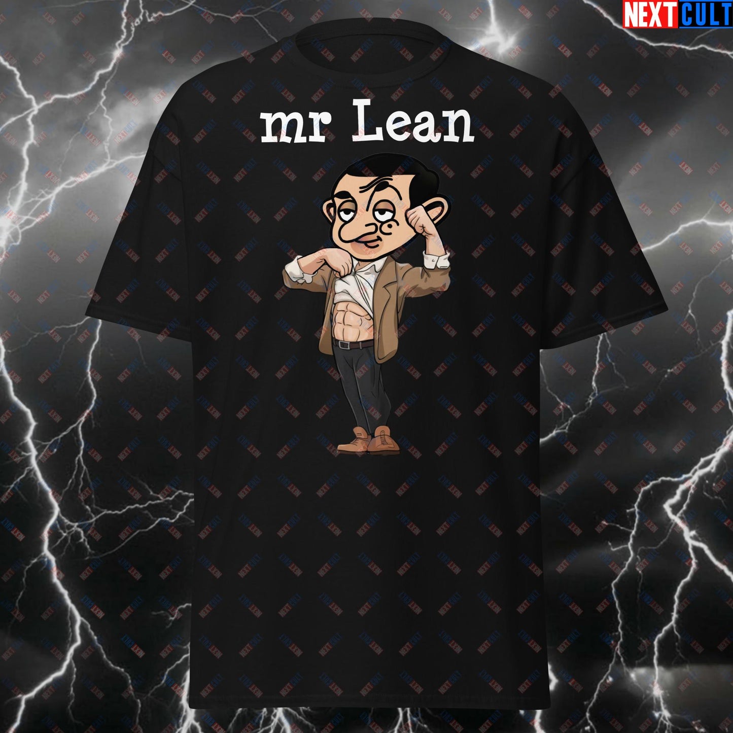 Mr. Lean Gym Meme T-Shirt - Funny Workout Tee for Lifters & Gymbros - Pump Cover Fitness Top for Bodybuilding & Powerlifting T-shirts Bodybuilding Fitness Gym Pump Cover Workout Next Cult Brand