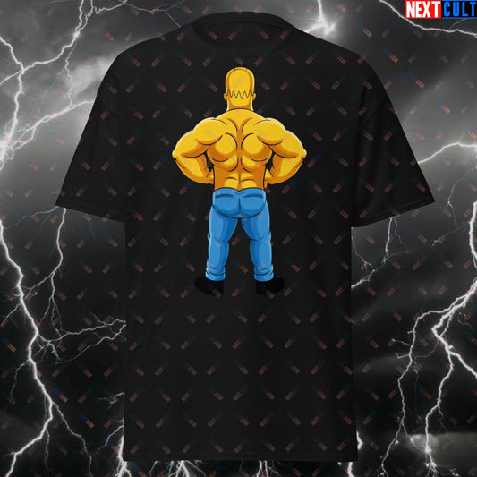 Strong Back Bodybuilder T-Shirt - Funny Gym Meme Tee for Lifters & Gymbros - Pump Cover Workout Top with Back Pose Design T-shirts Bodybuilding Fitness Gym Pump Cover The Simpsons TV Workout Next Cult Brand