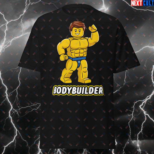 Bodybuilder T-Shirt - Funny Gym Meme Tee for Lifters & Gymbros - Pump Cover Workout Top for Fitness Gains & Humor T-shirts Bodybuilding Fitness Gym LEGO Pump Cover Workout Next Cult Brand