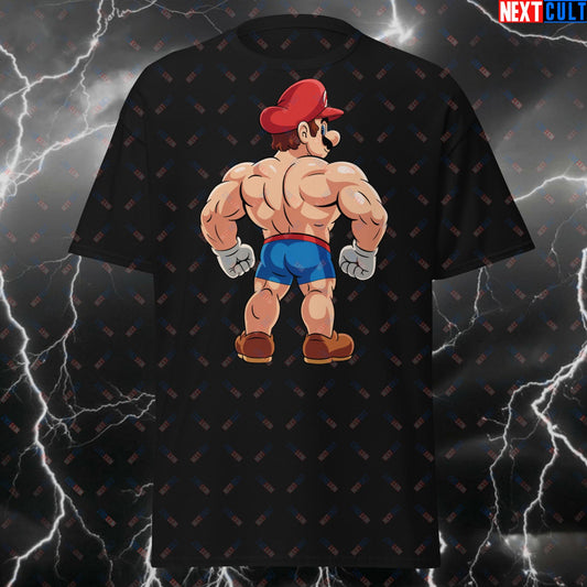Super Gym Bro Funny Video Game T-Shirt - Bodybuilding & Powerlifting Meme Tee for Gym Gains - Gamer Pump Cover Top T-shirts Bodybuilding Fitness Gym Pump Cover Video Games Workout Next Cult Brand