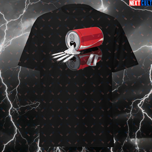 Funny Soda Addiction Gym T-Shirt - Cola Lover Meme Tee for Fitness Gains, Workout Pump Cover & Adult Humor Tshirt T-shirts Bodybuilding Fast Food Fitness Gym Pump Cover Workout Next Cult Brand