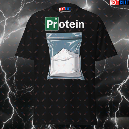 Funny Gym Shirt for Protein Addicts - Pump Cover T-Shirt for Lifters & Gymbros - Fitness Meme Tee for Workout Gains T-shirts Bodybuilding Breaking Bad Fitness Gym Pump Cover TV Workout Next Cult Brand