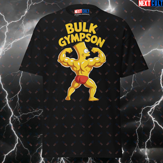 Funny Gym Shirt for Lifters - Bulk Gympson Pump Cover Tee - Gym Meme T-Shirt for Bodybuilding, Workout & Fitness Gains T-shirts Bodybuilding Fitness Gym Pump Cover The Simpsons TV Workout Next Cult Brand