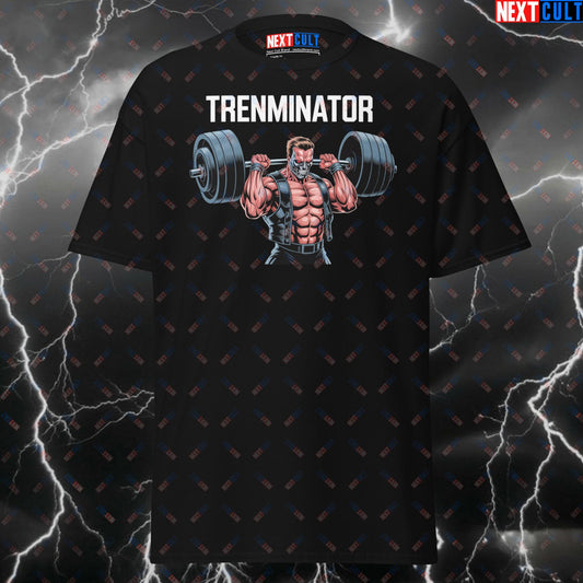 Funny Gym Shirt for Lifters - Trenminator Pump Cover T-Shirt - Gym Meme Tee for Bodybuilding & Powerlifting Gains T-shirts Films Fitness Gym Pump Cover Steroids Workout Next Cult Brand