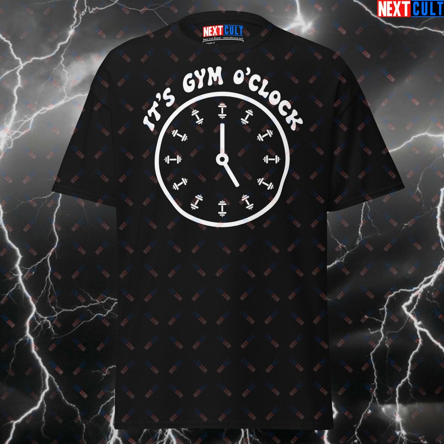 Funny Gym Shirt - It's Gym O'clock Pump Cover T-Shirt for Lifters, Gym Meme Tee for Workout & Fitness Gains T-shirts Fitness Gym Pump Cover Workout Next Cult Brand