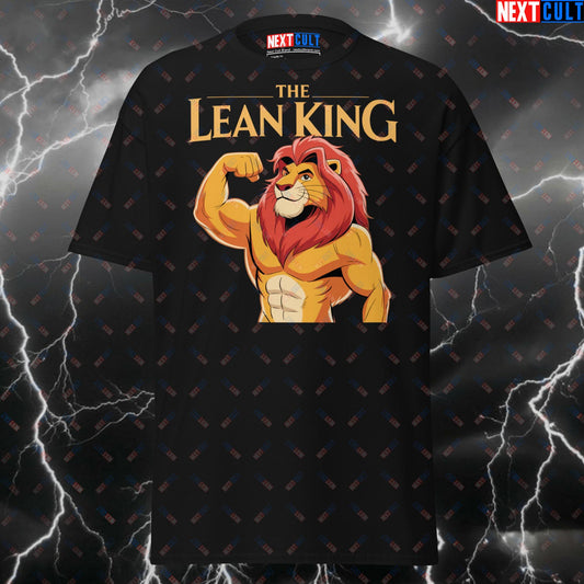 Funny Gym Shirt for Men - The Lean King Pump Cover T-Shirt - Gym Lion Workout Fitness Tee for Lifters & Gymbros T-shirts Bodybuilding Films Fitness Gym Pump Cover Workout Next Cult Brand