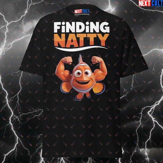 Funny Gym Shirt - Finding Natty Pump Cover T-Shirt for Gymbros, Lifters & Fitness Meme Lovers - Gym Workout Tee T-shirts Films Fitness Gym Natty Pump Cover Steroids Workout Next Cult Brand