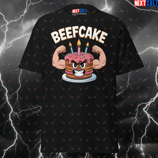 Next Cult Beefcake Workout Tee with Funny Design T-shirts Birthday Bulking Fitness Gym Pump Cover Workout Next Cult Brand