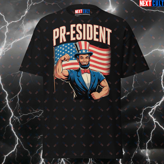Funny Patriotic Gym T-Shirt - Abraham Lincoln PRs Pump Cover Tee for 4th of July, USA Workout & Gains Meme Shirt T-shirts 4th of July Abraham Lincoln Bodybuilding Fitness Gym Powerlifting Pump Cover Workout Next Cult Brand