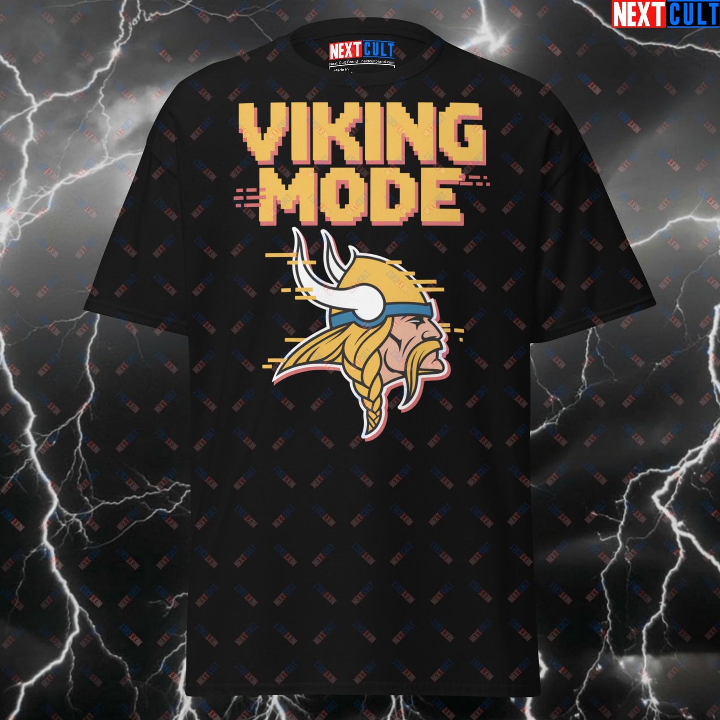 Viking Mode Gym T-Shirt - Funny Viking Pump Cover Tee for Lifters, Gymbros & Fitness Gains T-shirts Bodybuilding Fitness Gym Pump Cover Vikings Workout Next Cult Brand