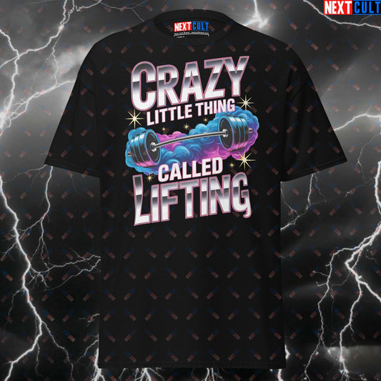 Crazy Little Thing Called Lifting Gym Shirt – Funny Workout Tee for Gymbros & Powerlifting Meme Pump Cover Top T-shirts Bodybuilding Fitness Gym Powerlifting Pump Cover Queen Rock Music Workout Next Cult Brand