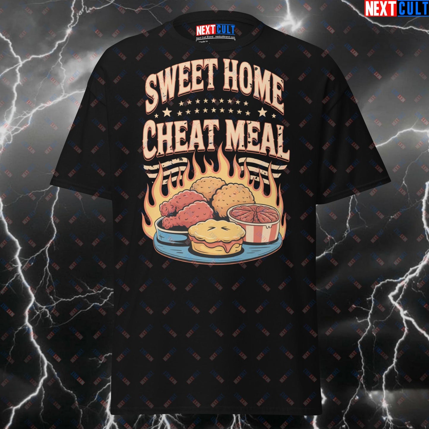 Sweet Home Cheat Meal Funny Gym Shirt – Lynyrd Skynyrd Southern Food Meme Tee for Lifters & Gymbros Pump Cover Workout Top T-shirts Bodybuilding Bulking Fast Food Fitness Gym Lynyrd Skynyrd Pump Cover Rock Music Workout Next Cult Brand