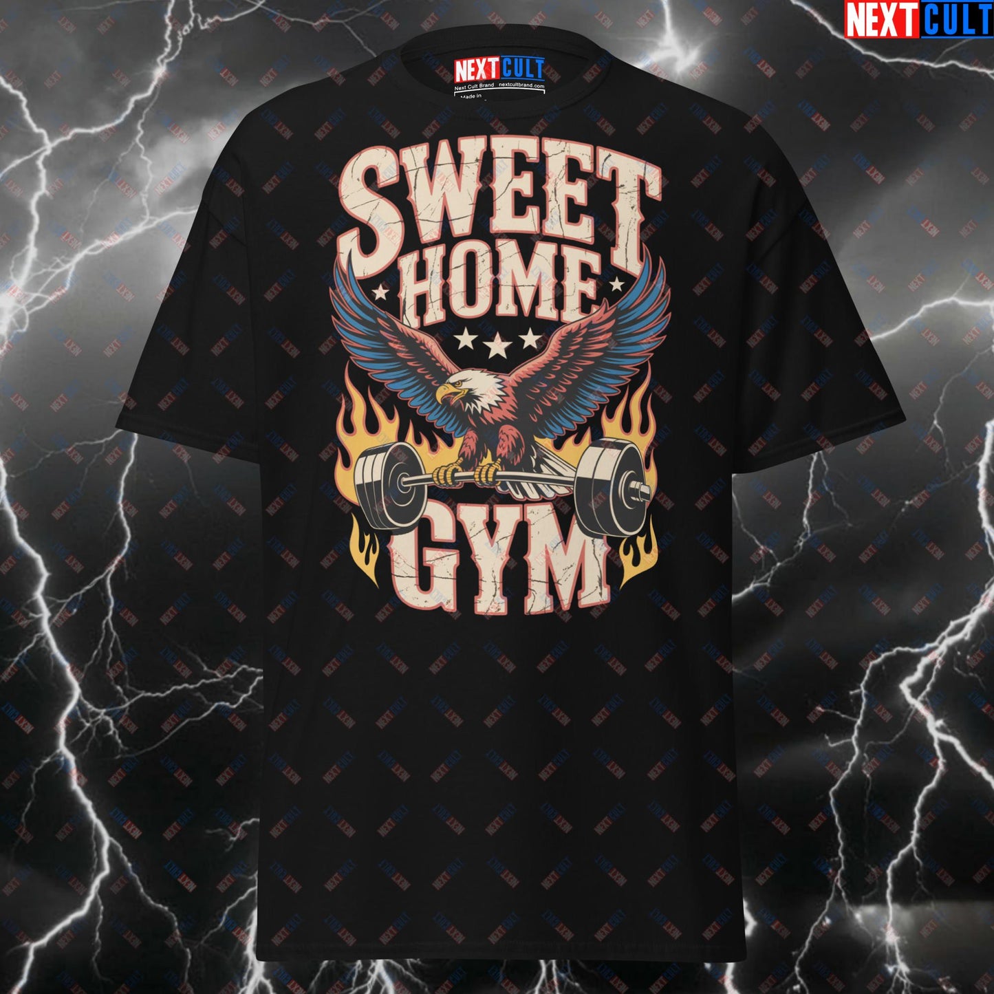 Sweet Home Gym Patriotic Lynyrd Skynyrd Funny Gym Shirt – America Workout Tee for Lifters & Gymbros – Pump Cover Meme T-Shirt T-shirts 4th of July Bodybuilding Fitness Gym Home Gym Lynyrd Skynyrd Pump Cover Rock Music Workout Next Cult Brand