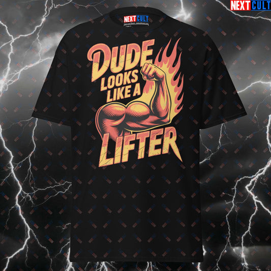 Dude Looks Like a Lifter Funny Gym Shirt – Aerosmith Rock Music Meme Tee for Gymbros & Lifters – Pump Cover Workout Top T-shirts Aerosmith Bodybuilding Fitness Gym Pump Cover Rock Music Workout Next Cult Brand