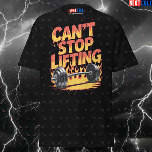 Can't Stop Lifting Funny Gym T-Shirt – RHCP Inspired Pump Cover for Gymbros & Powerlifting Gains T-shirts Bodybuilding Fitness Gym Powerlifting Pump Cover Red Hot Chili Peppers Rock Music Workout Next Cult Brand