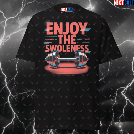 Enjoy The Swoleness Funny Gym Shirt – Depeche Mode Rock Music Meme Tee for Lifters, Gymbro Pump Cover & Workout Top T-shirts Bodybuilding Depeche Mode Fitness Gym Pump Cover Rock Music Workout Next Cult Brand