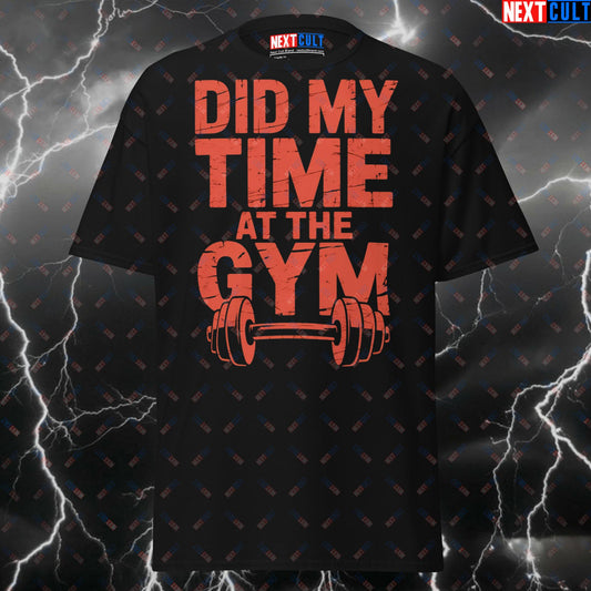 Did My Time At The Gym T-Shirt - Funny Korn Metal Gym Tee for Lifters, Pump Cover Workout Top for Gymbros & Gains T-shirts Bodybuilding Fitness Gym Korn Powerlifting Pump Cover Rock Music Workout Next Cult Brand