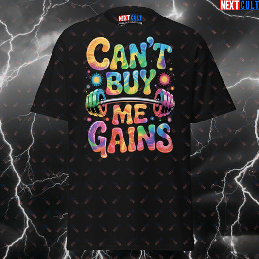 Can't Buy Me Gains Funny Gym Shirt – Beatles Rock Music Workout Tee for Lifters & Gymbros – Pump Cover Fitness T-Shirt T-shirts Bodybuilding Fitness Gym Pump Cover Rock Music The Beatles Workout Next Cult Brand