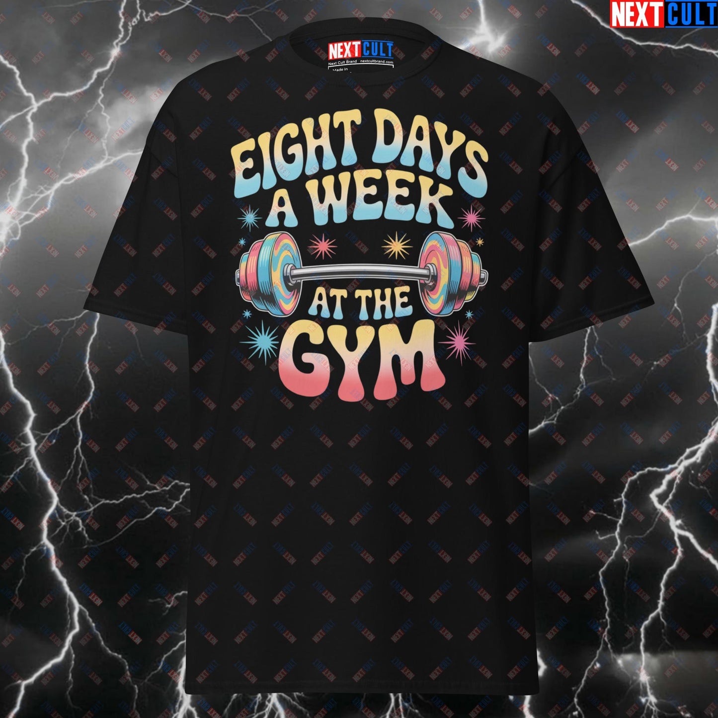 Eight Days A Week At The Gym Tee | Beatles Rock Music Workout Top | Meme Pump Cover For Lifters & Gymbros - Funny Gym Shirt T-shirts Bodybuilding Fitness Gym Pump Cover Rock Music The Beatles Workout Next Cult Brand