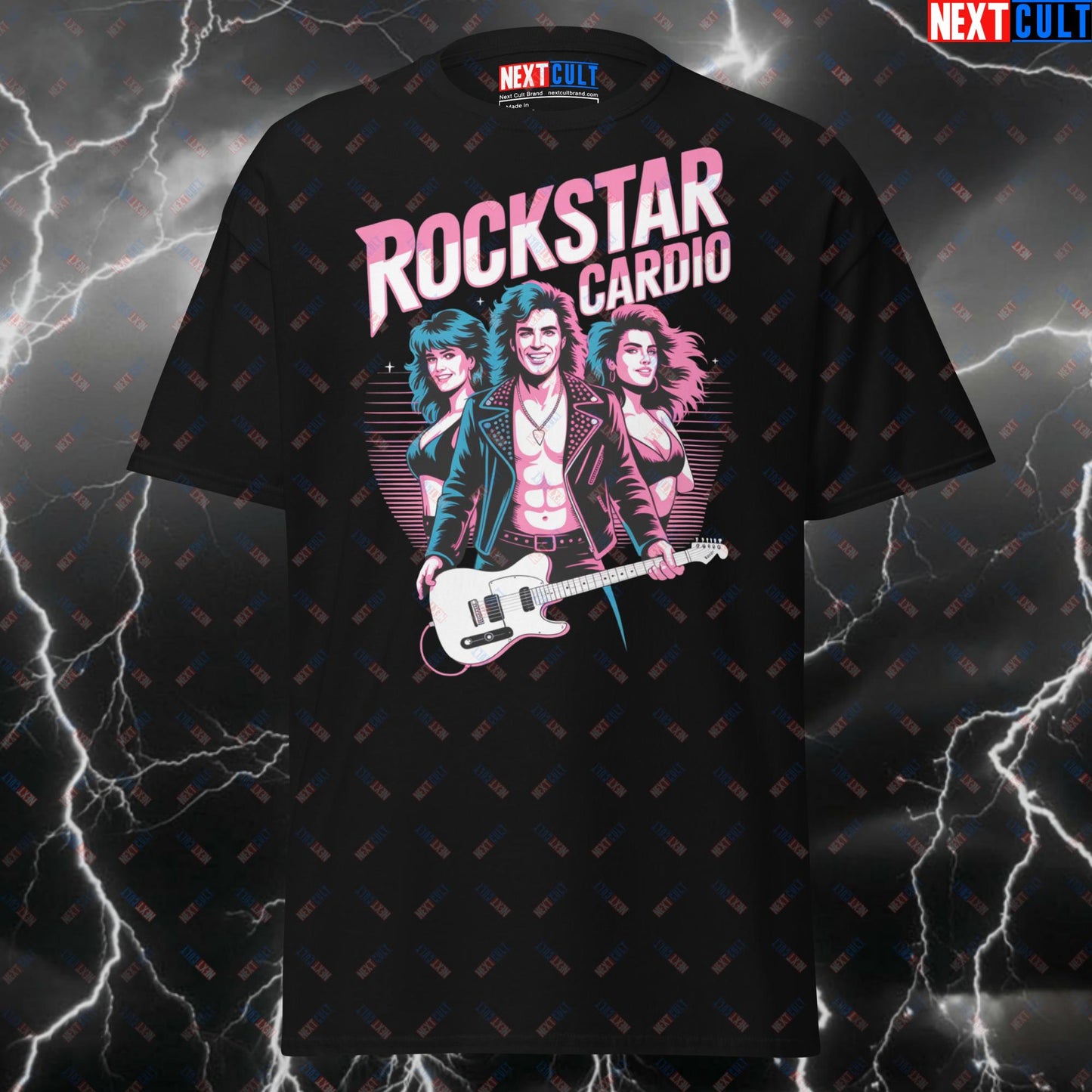 Funny Gym Shirt for Lifters & Rockstars – Hot Babes Gym Tee | Rockstar Cardio Pump Cover Top for Men & Women T-shirts Bodybuilding Cardio Fitness Gym Pump Cover Rock Music Workout Next Cult Brand