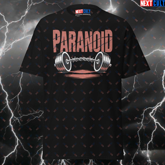 Paranoid Lifters Black Sabbath Heavy Metal Tee - Pump Cover Workout Top for Gymbros & Gains - Funny Gym Shirt T-shirts Black Sabbath Bodybuilding Fitness Gym Pump Cover Rock Music Workout Next Cult Brand