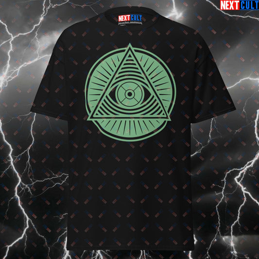 Gym Illuminati Pump Cover - Funny Gym Cult T-Shirt for Lifters & Gymbros - Meme Workout Tee for Fitness Gains T-shirts Bodybuilding Fitness Gym Powerlifting Pump Cover Workout Next Cult Brand