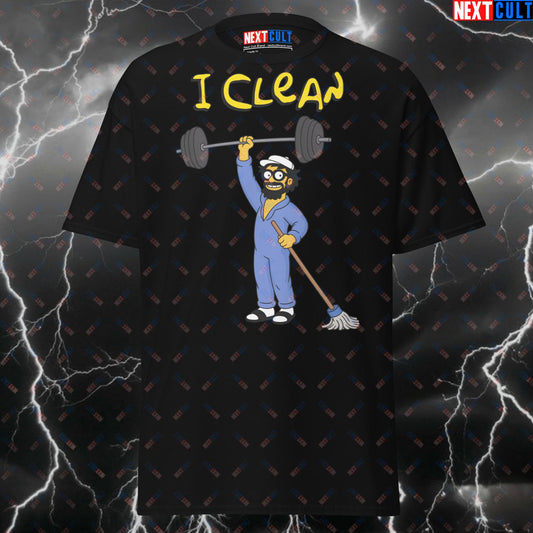 Funny Gym T-Shirt - I Clean Anatoly Shirt | Meme Gymbro Tee | Workout Pump Cover Top for Lifters & Powerlifting Gains T-shirts Anatoly Bodybuilding Fitness Gym Powerlifting Pump Cover Workout Next Cult Brand