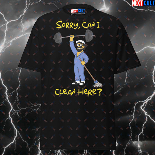 Sorry Can I Clean Here? Anatoly Shirt - Funny Gym Meme Tee for Lifters, Pump Cover Workout Top for Bodybuilding & Fitness Gains T-shirts Anatoly Bodybuilding Fitness Gym Powerlifting Pump Cover Workout Next Cult Brand