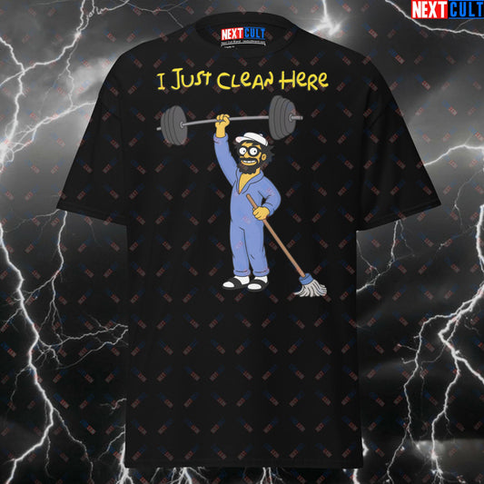 Funny Gym T-Shirt - I Just Clean Here Anatoly Shirt | Meme Tee for Lifters | Pump Cover Workout Top for Gymbros & Fitness Gains T-shirts Anatoly Bodybuilding Fitness Gym Powerlifting Pump Cover Workout Next Cult Brand