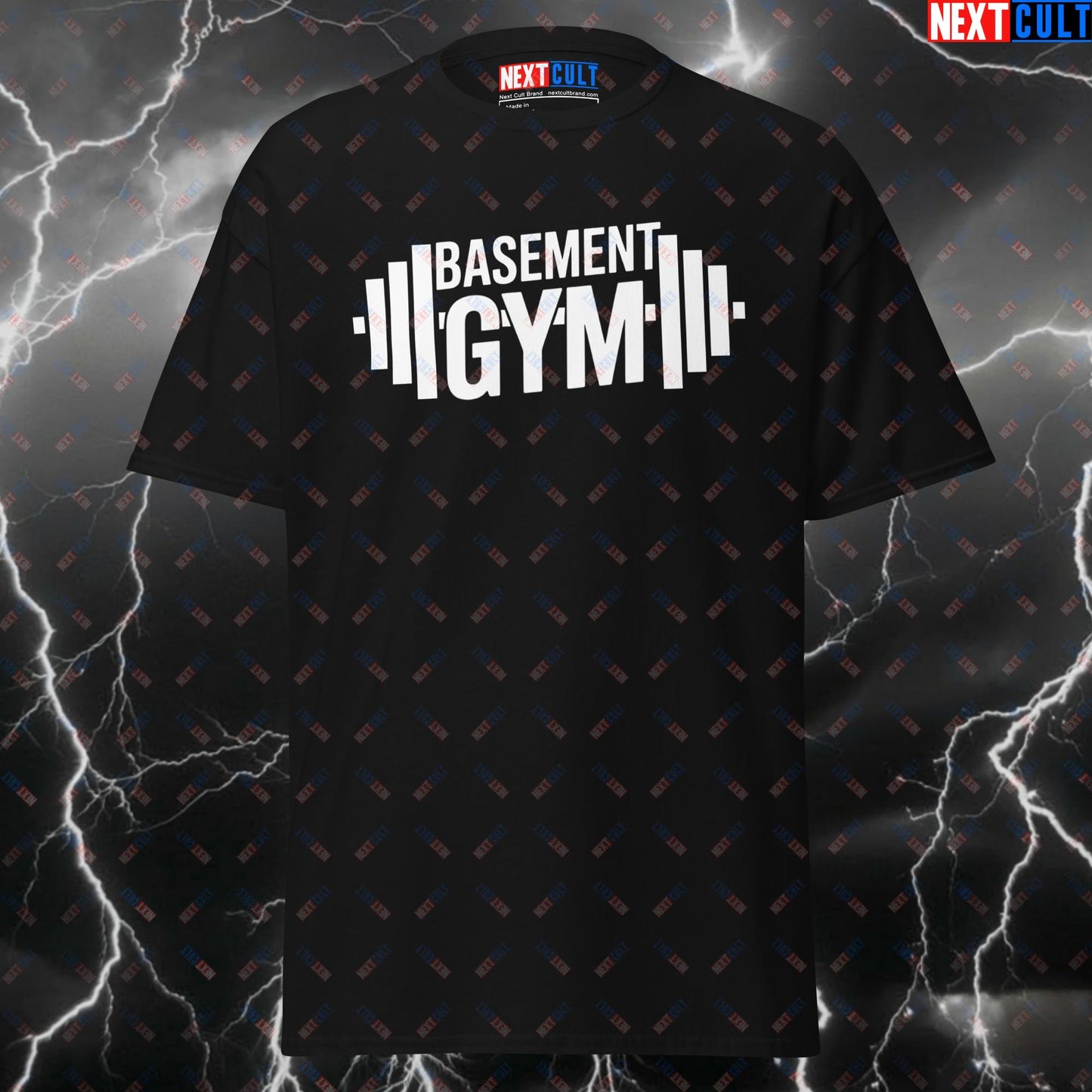 Funny Basement Gym T-Shirt - Basement Gym Meme Tee for Lifters & Gymbros - Pump Cover Workout Top for Home Gym Gains T-shirts Fitness Gym Home Gym Pump Cover Workout Next Cult Brand